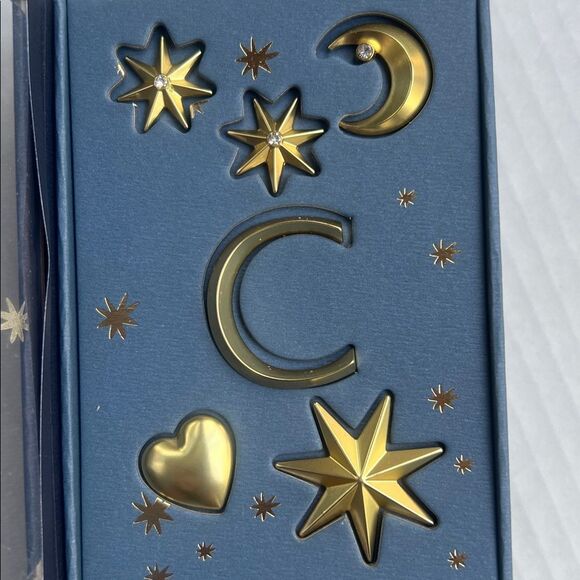 Anthropologie Gold Star and Moon Candle Charms - Picture 6 of 11